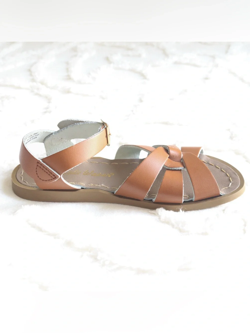 Salt Water Sandals by Hoy | Leather Ankle Strap Original Sandals Kids Size 13 - Picture 13 of 15